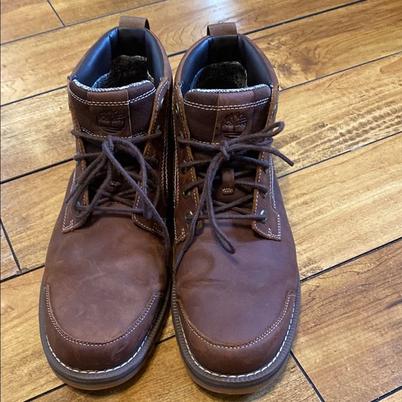 Timberland Brown Leather rebotl ortholite boots - Picture 7 of 9